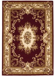 KAS Corinthian  5308 Red/Ivory Aubusson